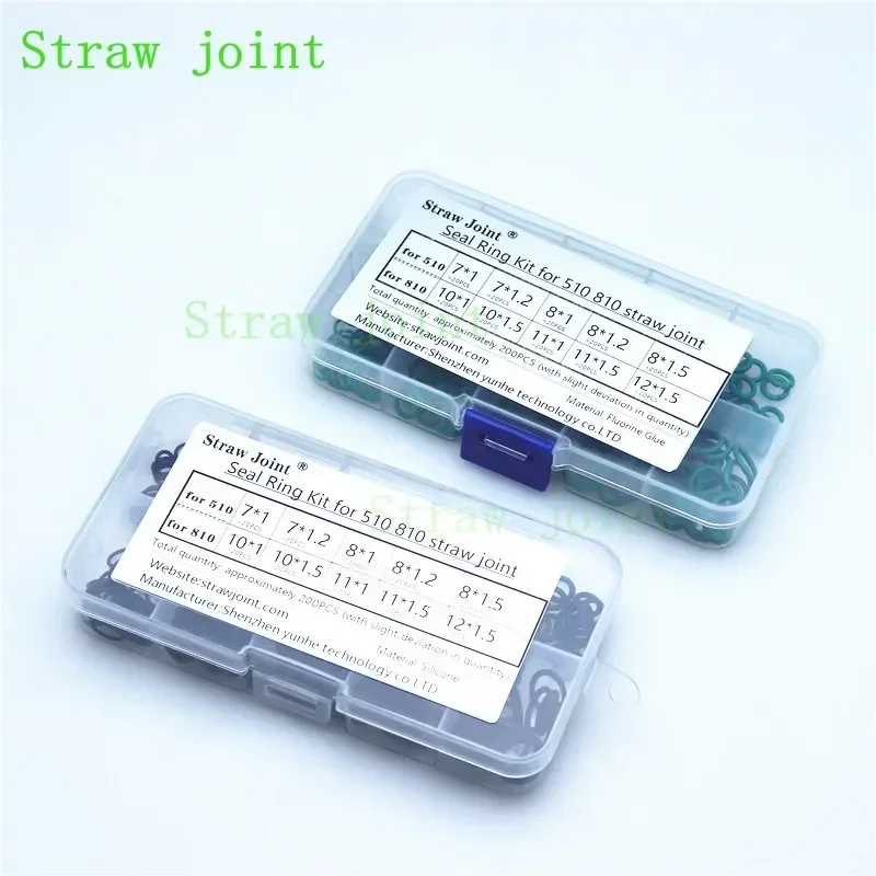 100PCS Straw Joint Tips Fluorine / Silicon Seal Ring O-ring for 510 810 MTL Drip Gaskets - view 6