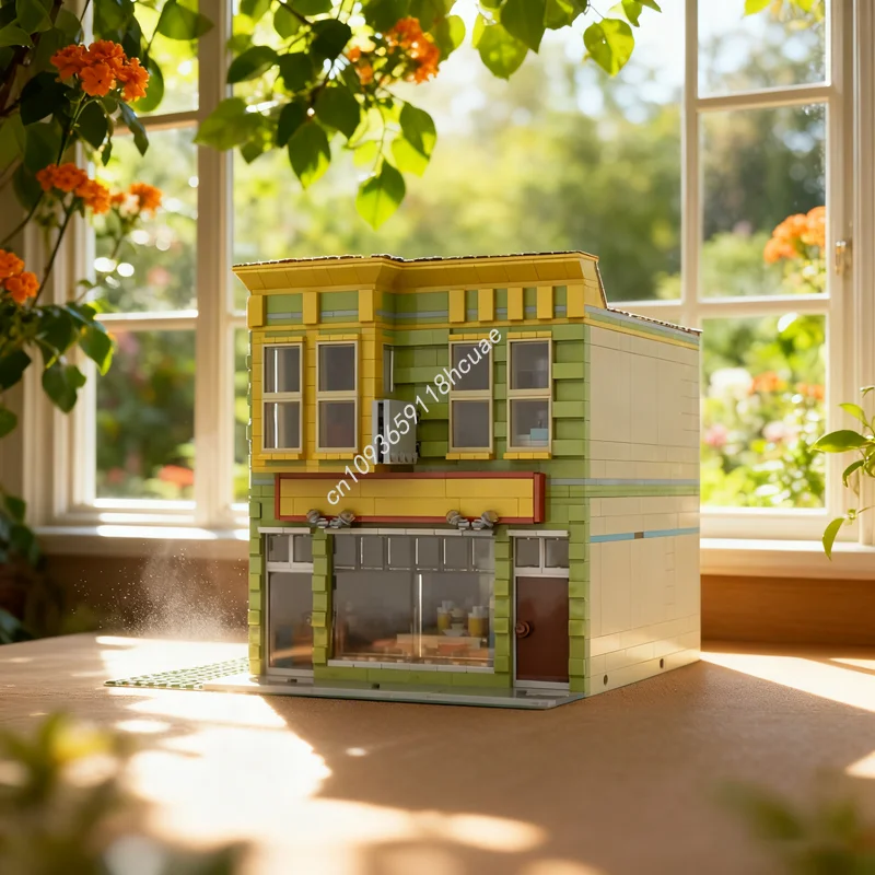 

1669 шт. MOC Bob S Burgers, модульная модель, строительные блоки, рождественский подарок, строительная идея для сборки, игрушка, кирпич, детский день рождения