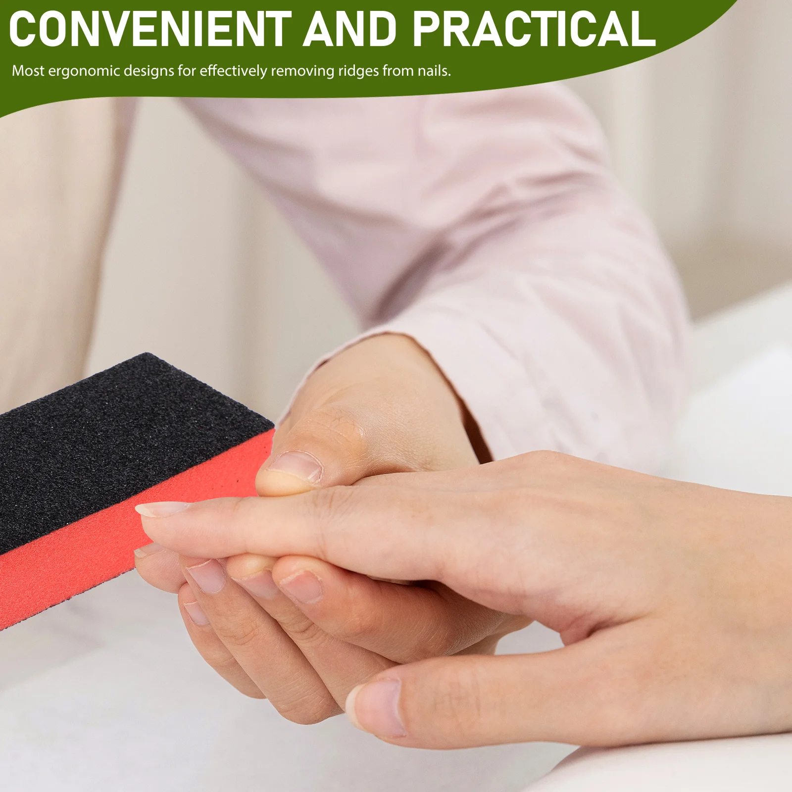 

10Pcs Nail Polishing Sponge Ergonomic Buffer Polisher Nail File Smooth Buffing Block for Home and Salon Use