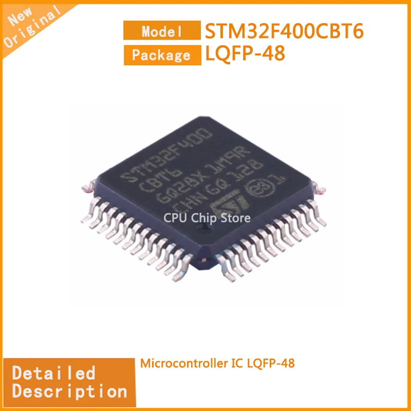 Microcontrolador IC Original STM32F400CBT6 STM32F400, LQFP-48, lote de 5 unidades