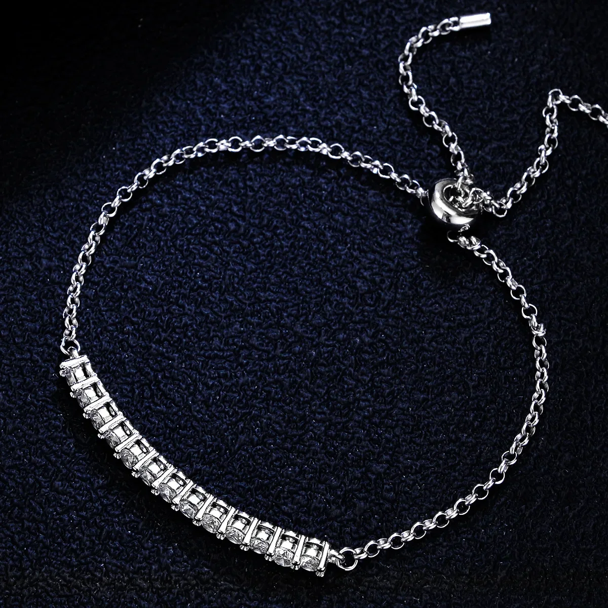 KyanGem 18K Gold Inlaid Diamond Moissanite D-color VVS1 Clarity Bracelet 18K Platinum Bracelet Women's Jewelry Souvenir