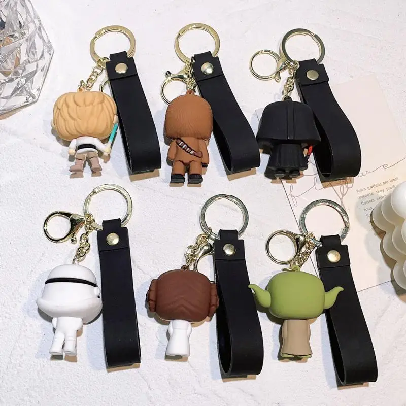 Star Wars Movie Series Yoda Mandalorian Darth Vader Pendant Ornament High Quality Keychain Car Key Low Price Accessories Gift