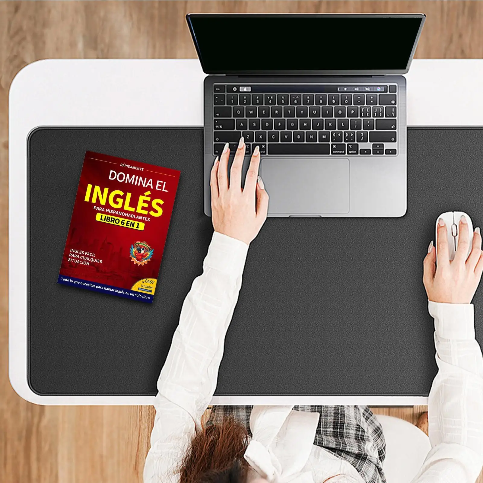 كتاب اللغة الإنجليزية للمبتدئين 6 في 1 الطبعة الإسبانية المصنف الإنجليزي سهل تعلم اللغة قاموس الدراسة لوازم القراءة المدرسية