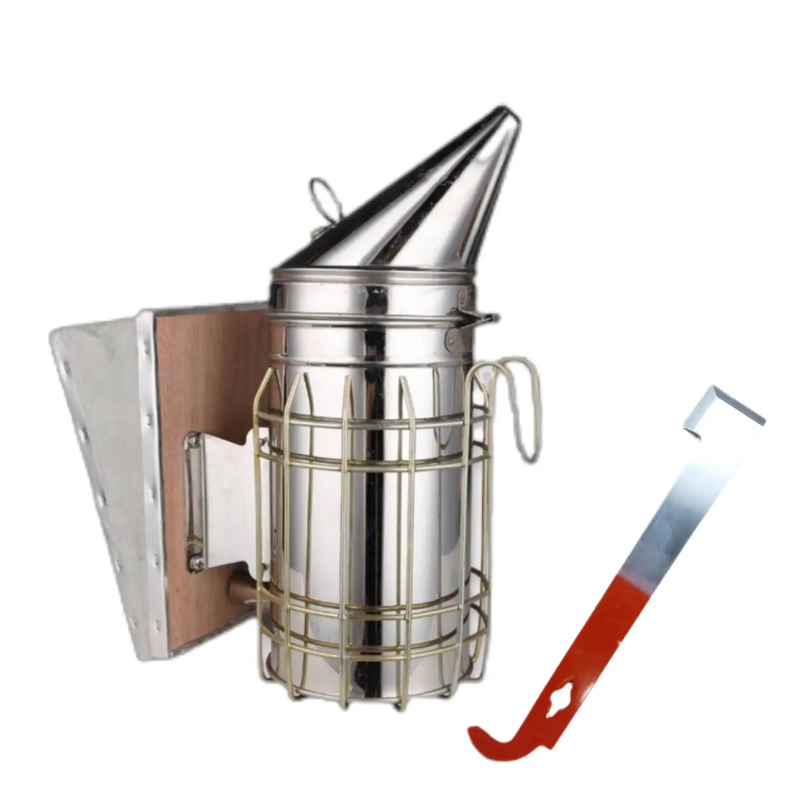 2-in-1 Stainless Steel Bee Smoker Set Beekeeping Starter Kit J Hook  Hive Tool Beekeeping Supplies