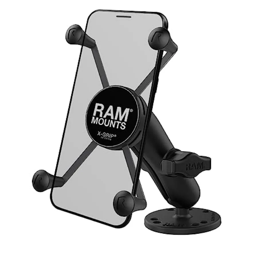

X-Grip Universal Phone Mount Holder with Drill-Down Base and Medium Arm Secure Smartphone Cradle for iPhone and Android RAM-B-1