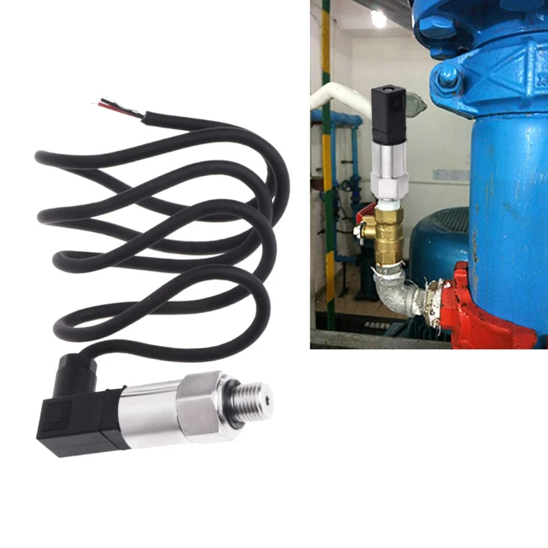 Pressure Transmitter Transducer Detect Oil Fuel Gas Water Pressure 0-10bar 9-32VDC G1/4 4-20mA 0.5% Easy to Install