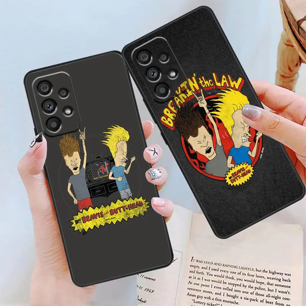 Phone Case For Samsung Galaxy A90 A80 A73 A71 A70 A53 A52 A50 A42 A33 A32 A23 A22 A21S A14 A10 Case Cartoon Beavis And Butthead