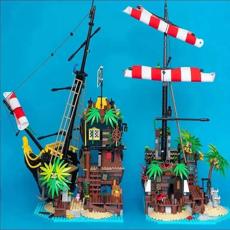 2545PCS Building Blocks Bricks Kid Birthday Christmas Gifts Compatible Pirates of Barracuda Bay  21322