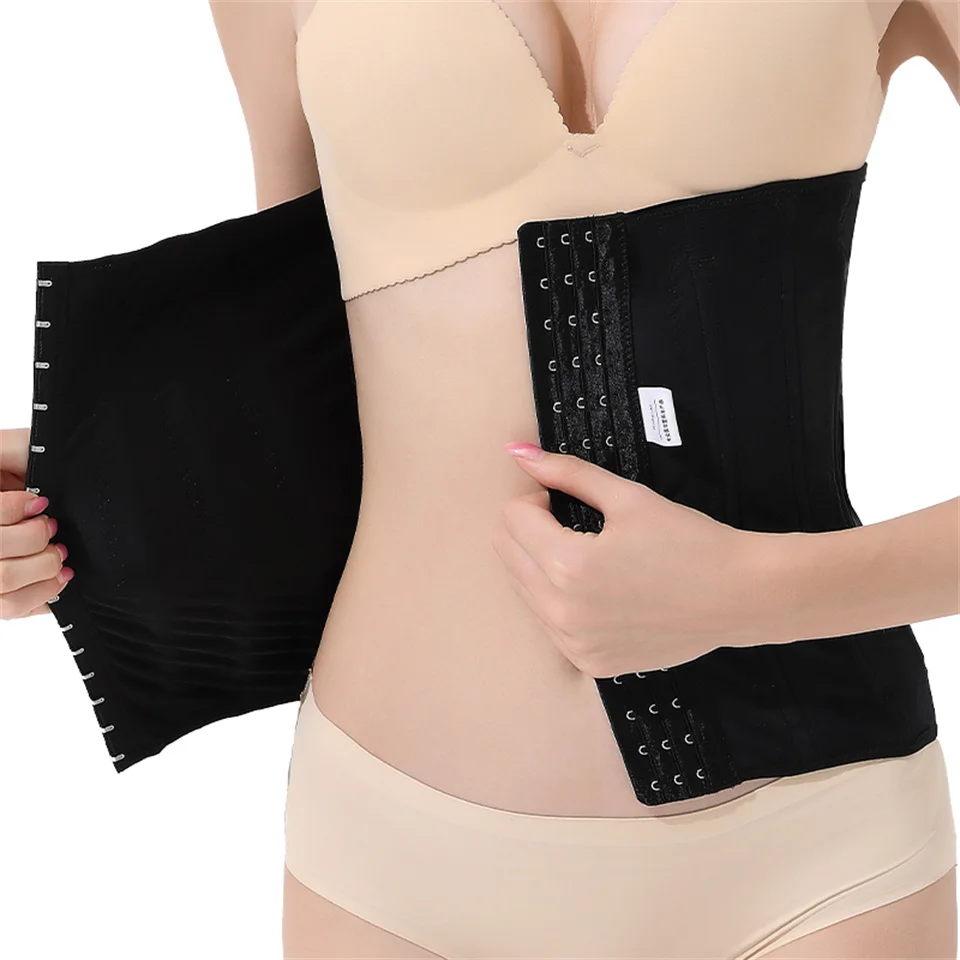 Original kolumbianisches Bauch- und Taillenformer für Frauen zur Gewichtsreduzierung, 3-reihiger Schnallenkorsett-Taillentrainer – Detail 9