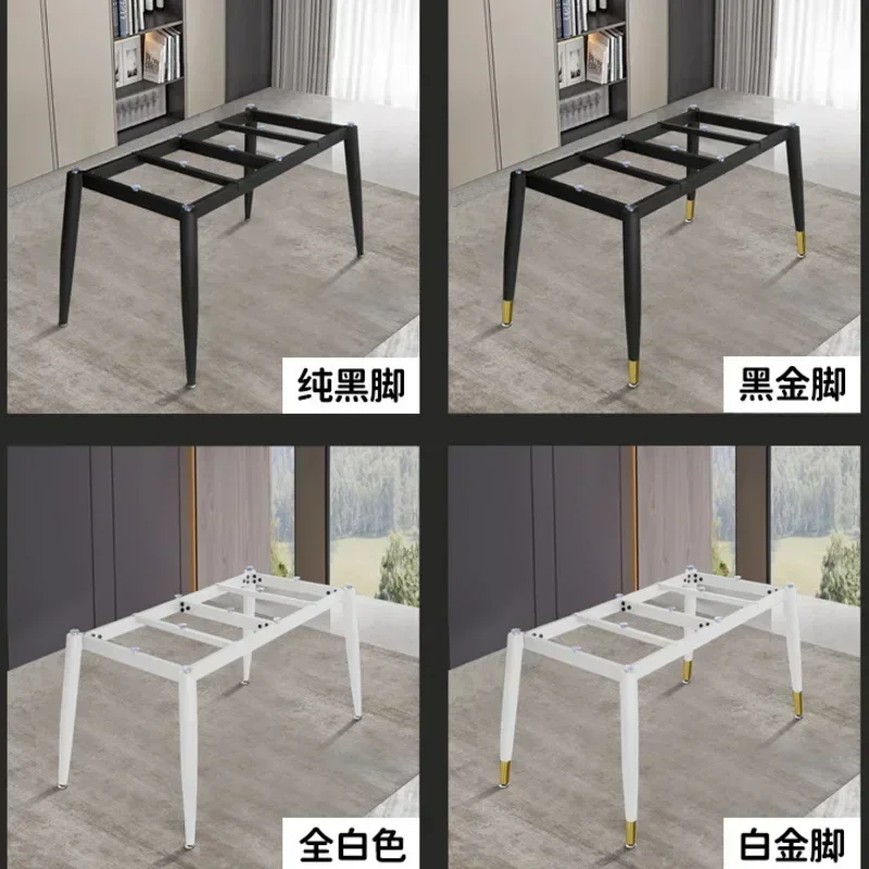 Simple Rock Slab Dining Table Legs Accessories Office Desk Rack Metal Support Base Light Luxury Marble Table Legs