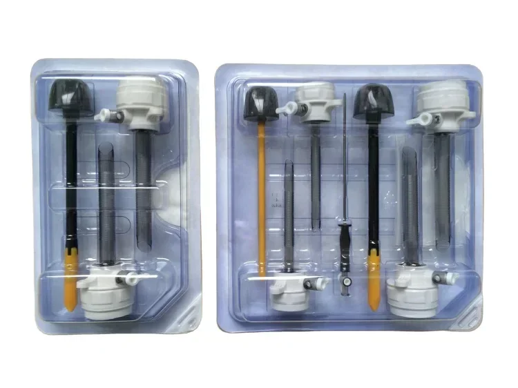 Geyi Factory Price Surgical Disposable Bladed Trocars 5mm 10mm Laparoscopic Instruments Sterile