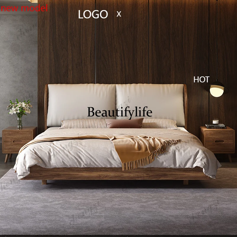 

M138 Mattresses Double Bed Accessories Frame Luxury Headboards Double Bed King Freeshippings Camas De Dormitorio Furniture