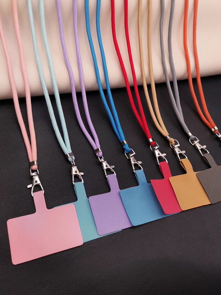 

Universal Adjustable Phone Lanyard Anti-lost Lanyard Strap Detachable Neck Cord Crossbody Lanyard With Card For Mobile Key Fob
