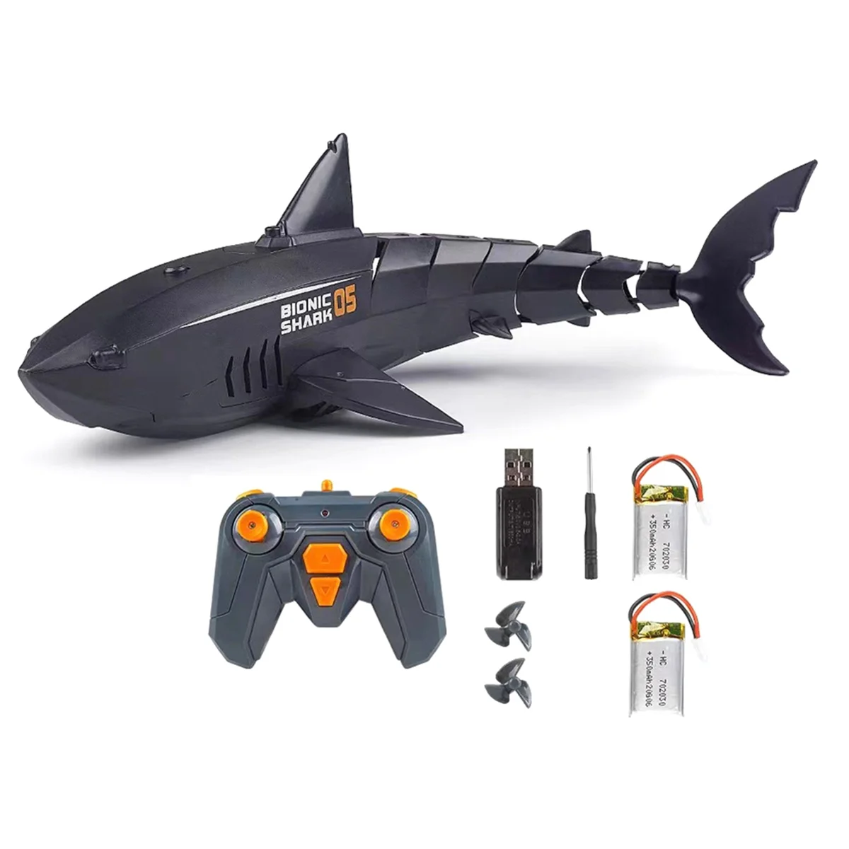 Jouet de piscine télécommandé pour enfants, jouets aquatiques pour enfants, bateaux RC, sous-marin, cadeau noir, 2.4G