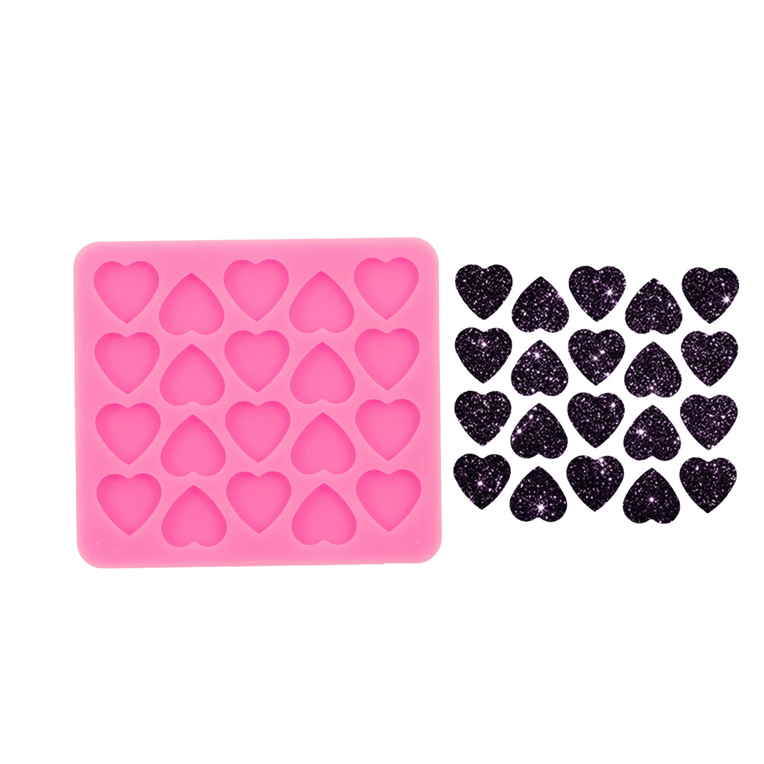 Mini Geometric Flower Fruit Silicone Earring Mold for Epoxy Resin DIY Jewelry Craft Supplies