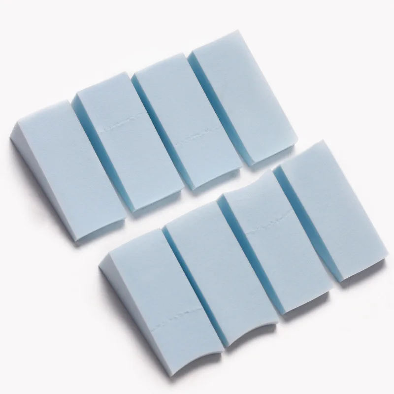 Spugna per trucco color caramello da 8 pezzi per manicure per nail art, strumenti cosmetici per soffio correttore per fondotinta viso