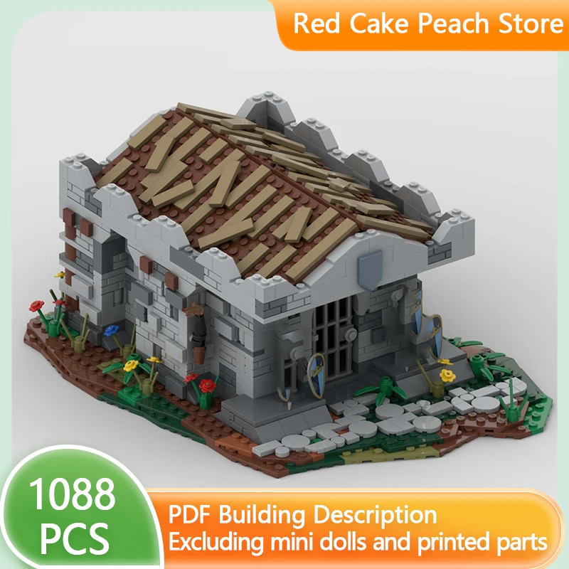 

Medieval Street View Model MOC Building Bricks Kingdoms King's Grave Modular Technology Gift Holiday Assemble Children Toys Suit