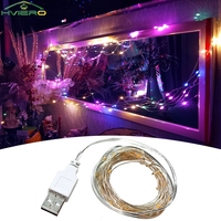 USB Christmas Wedding Party Decoration Garland 5M LED Fairy String Lights Home New Year Lights Outdoor Garden Decor For Home