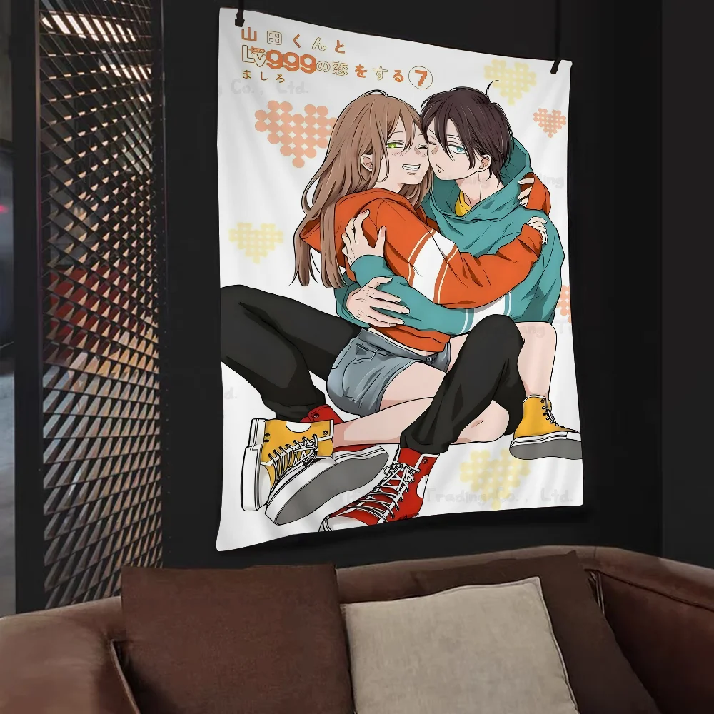 Anime My Love Story With Yamada-kun At Lv999 Tapestry Art Printing Art Science Fiction Room Home Decor Wall Art Decor