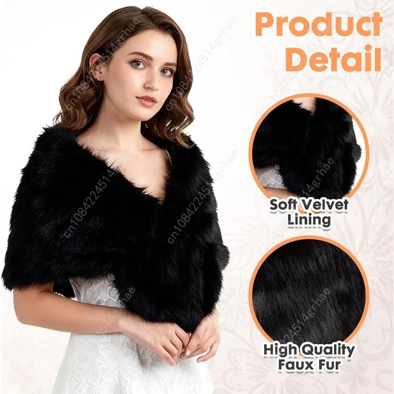 وشاح Barelove طويل للنساء بياقة من الفرو الصناعي، وشاح شتوي دافئ بارد وشاح شال يتغاضى عن الرقبة أدفأ