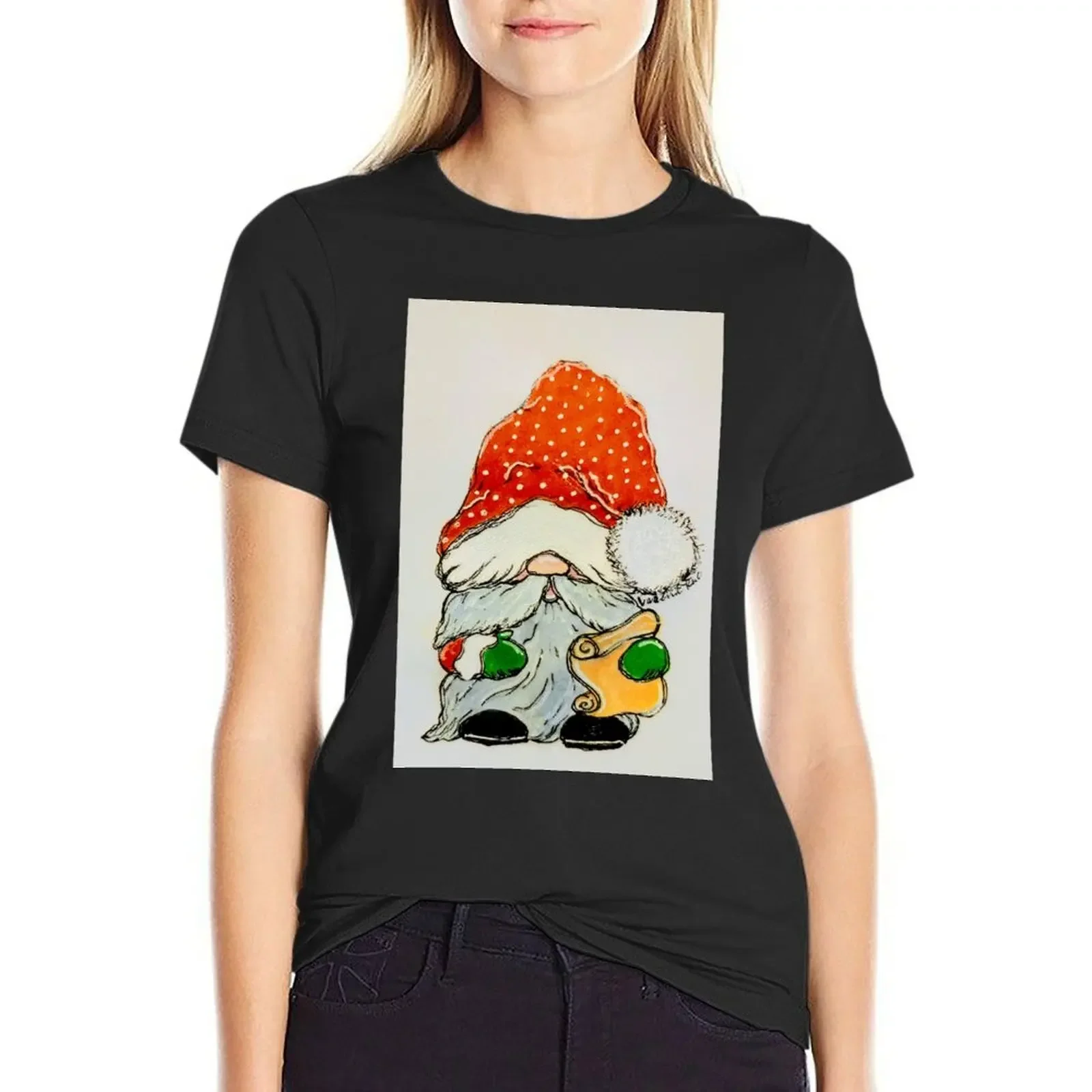 

Santa Gnome T-Shirt sublime sports fans customs summer clothes designer clothes Women luxury