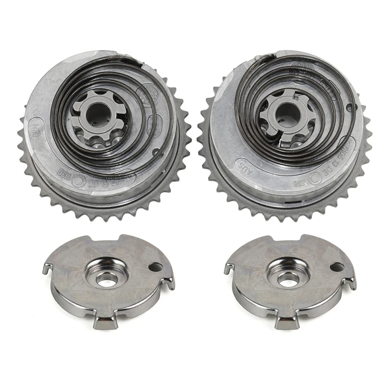 1Set Silver Car Parts Intake & Exhaust Camshaft Adjuster Sprocket Fit For-BMW N51 N52 N55