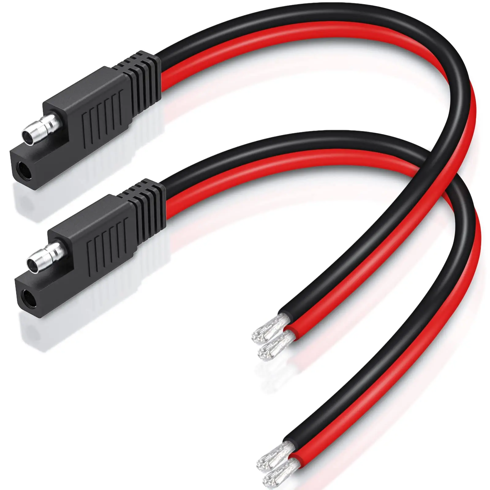 Anchtek-Cable de extensión de conector SAE, 14AWG, conector rápido, enchufe de desconexión, Cable de extensión de coche de alimentación SAE, Cable