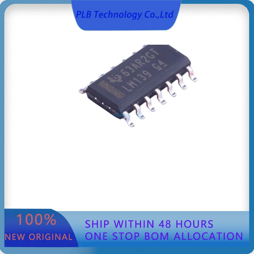 5PCS LM139DR LM139 Rail-to-Rail Input 2mV 25nA 4 SOIC-14 Comparators  Original Stock