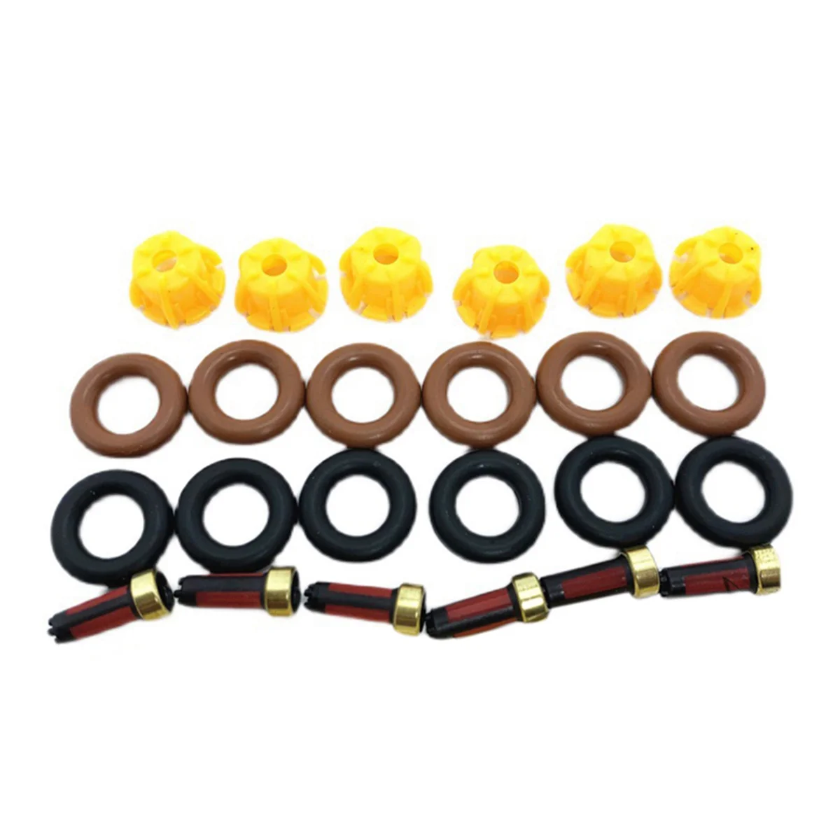 3X Fuel Injector Repair Kit 0280150440 13641703819 for -BMW E60 E39 520I 523I Car Replacement AY-RK004