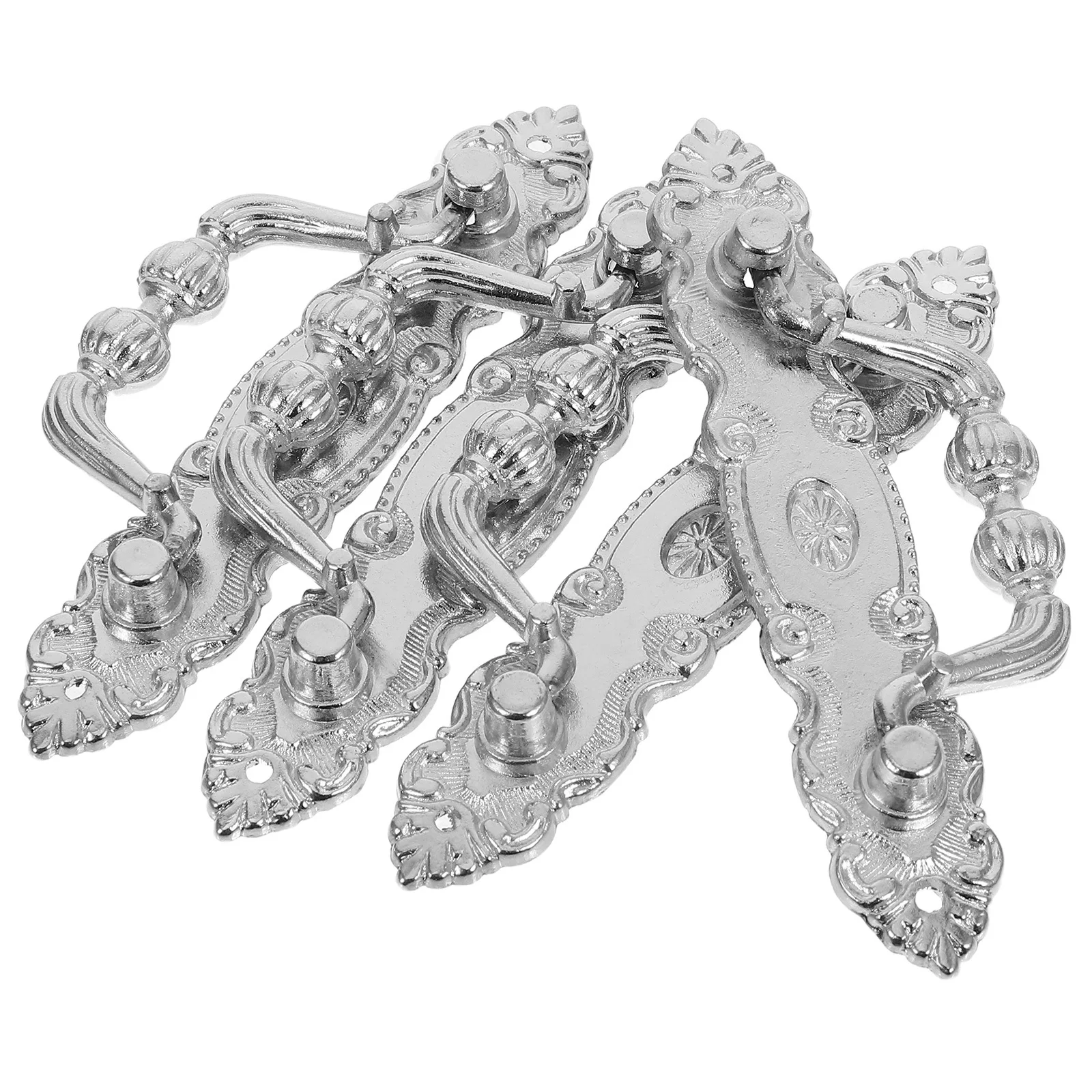 

4Pcs Vintage Cabinet Pull Handles Zinc Alloy Rustic Drawer Hardware Decorative Handles for Cupboards Drawers Door Knobs