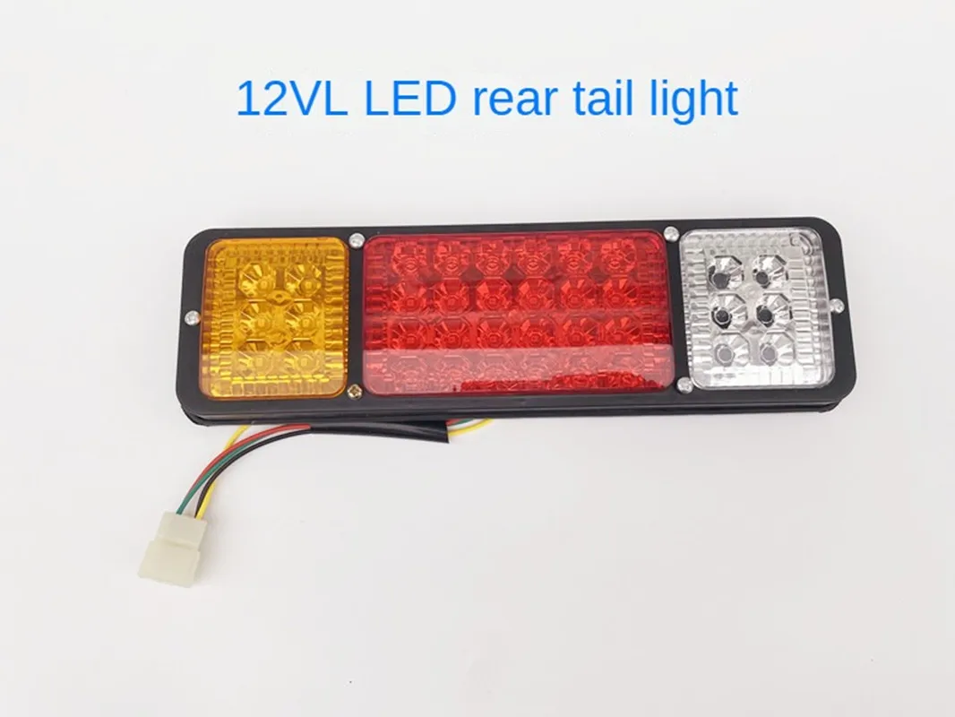 1/2pc 12v LED tricycle Tail Lights Turn Signal Lamp Reversing Brake Lights For Electric-Tricycle Motorcycle