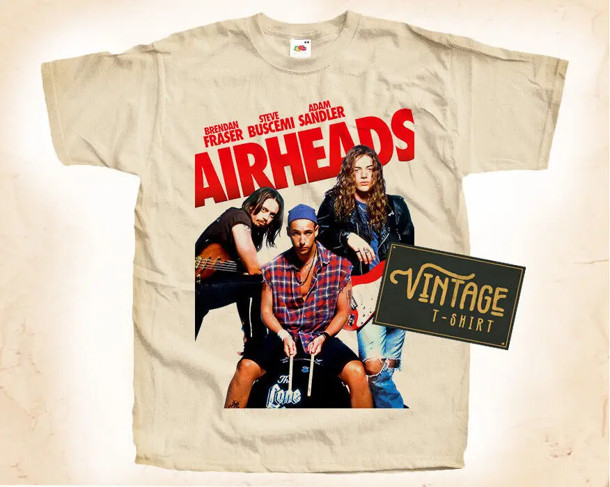 

Airheads V2 1994 T SHIRT TEE Vintage Natural Beige 100% cotton Sizes S-5XL