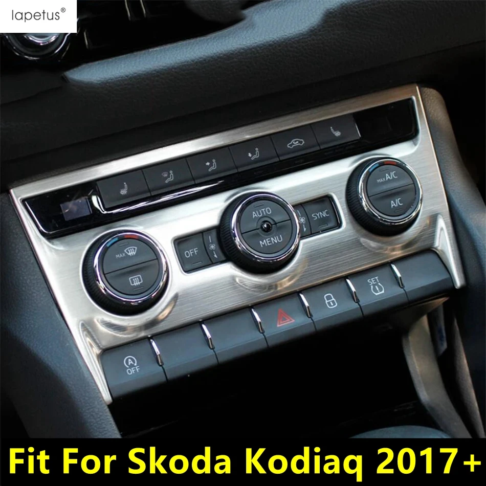 

For Skoda Kodiaq 2017 - 2022 Central Control Dashboard Air AC Conditioning Switch Panel Frame Cover Trim Accessories Interior