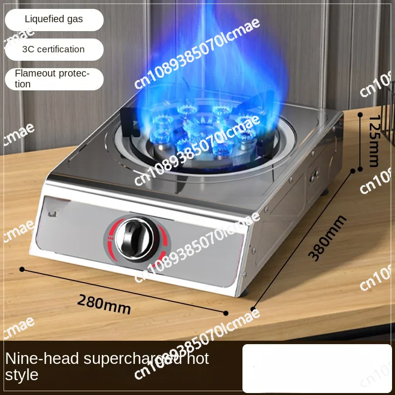 Gas Stove for Home Use, Powerful Liquid Propane Burner, Single Natural Gas Burner