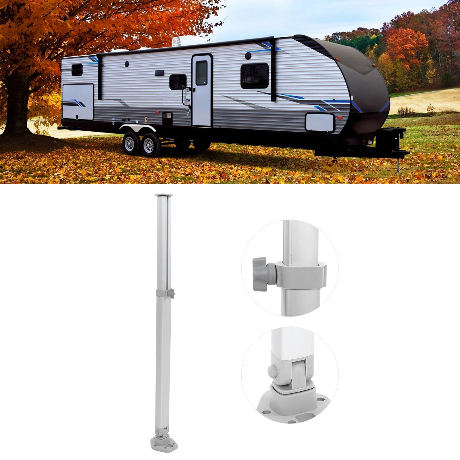 رفع أرجل طاولة قابلة للتعديل ، دعم قابل للطي تلسكوبي ، يخت قارب كرفان ، rfall-140