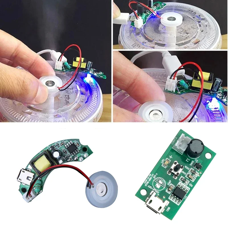 Humidifier DIY Repair Kit Ultrasonic Atomization Discs Circuit Accessories Mini makeup Ultrasonic cleaner Glasses cleaner