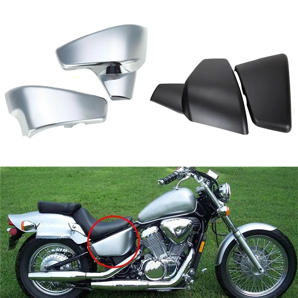 

Motorcycle Accessory Left Right Battery Side Cover Fairing Guard For Honda VLX 600 VT 600 C CD Shadow VLX Deluxe 400 1999-2008