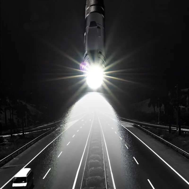 متعددة الوظائف العسكرية الدفاع عن النفس قلم تخطيطي مصباح يدوي للطوارئ ستروب فتاحة الزجاجات نافذة الكسارة في الهواء الطلق بقاء EDC #5