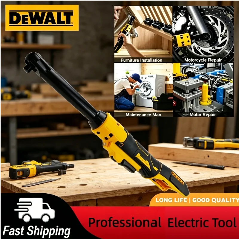 

Аккумуляторный электрический гайковерт DEWALT с удлинительной головкой 6 дюймов, 3/8 дюйма, 220 Н·м, для демонтажа гаек и болтов