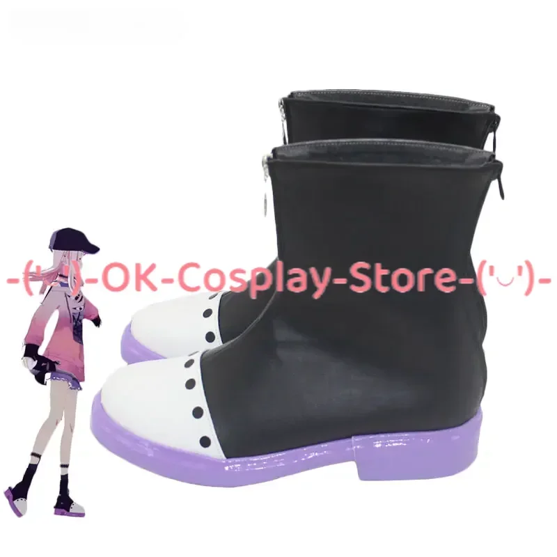 [Customized Size] Project Sekai Colorful Stage Akiyama Mizuki Cosplay Shoes Anime Roleplay Prop Carnival Party Boots PU Leather