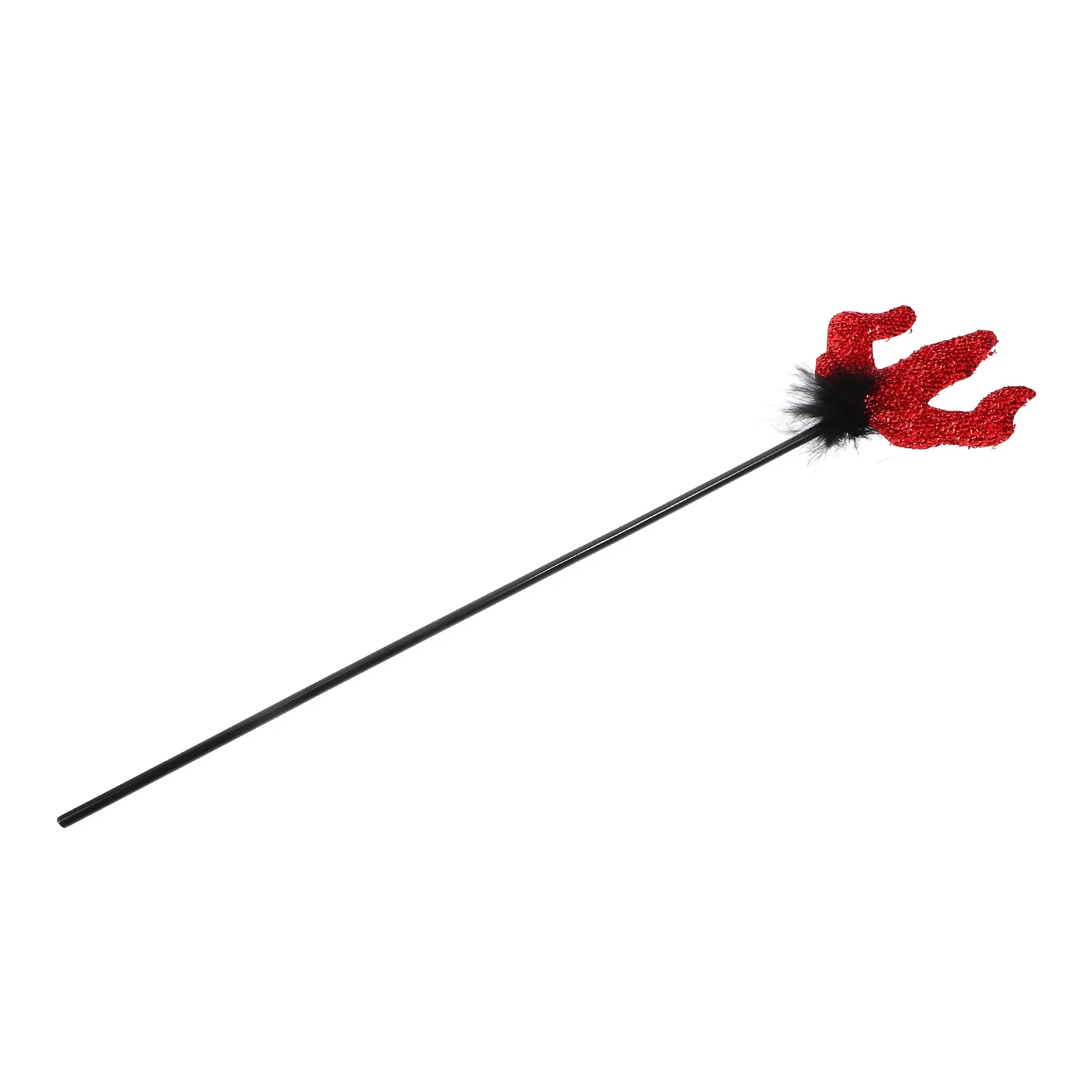 

Halloween Devil Pitch Fork Plastic Lightweight Decorative Cosplay Prop Party Demon Fork Ornament Devil Costume Accessories