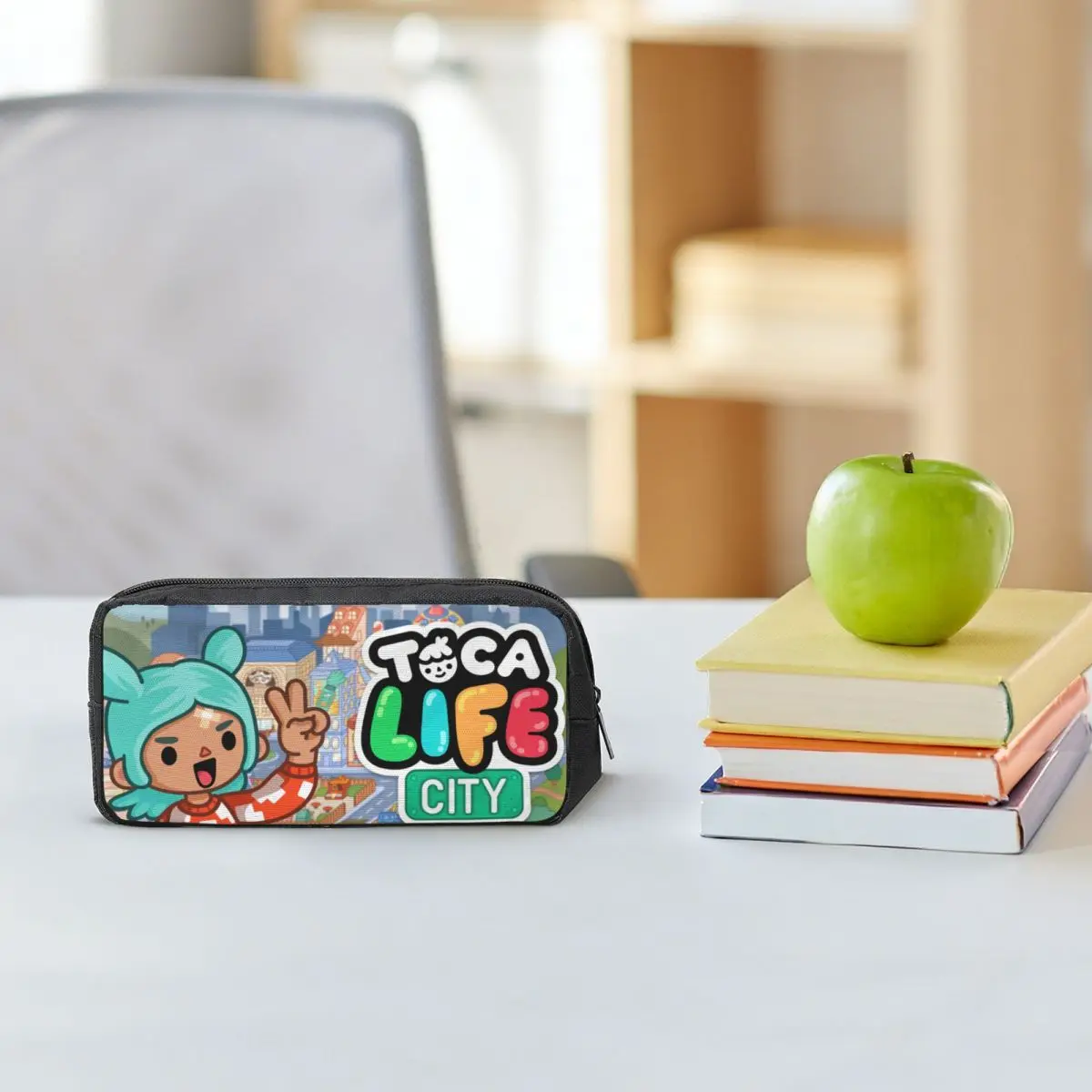 Toca Life Box Toca Boca - Estuche para lápices con diseño de juego, estuche para bolígrafos, bolsa para lápices de gran capacidad, estuche para guardar artículos de papelería