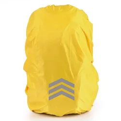 Waterproof Backpack Cover Solid Color Reflective Night Cycling Backpack Rain Cover Suitable for 18L-25L Small Backpack