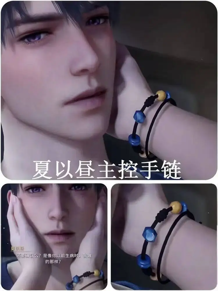 

Anime GAME Love And Deepspace Caleb Cosplay Rope Handmade Bracelets Jewelry Game Hand Chain Accessories Props