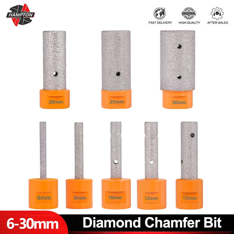 

HAMPTON Diamond Milling Bit 5/8-11" Thread Brazed Diamond Ball Nose Milling Bit For Tile Marble Concrete 6/8/10/12/15/20/25/30mm