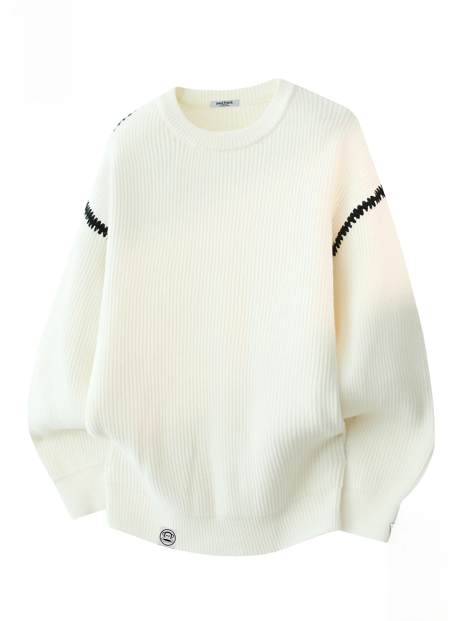 

Мужской вязаный свитер Paul Frank Lazy Monkey с круглым вырезом, свободного кроя, теплый, повседневный, универсальный, зимний, модный, молодежный, из смесового полиэстера