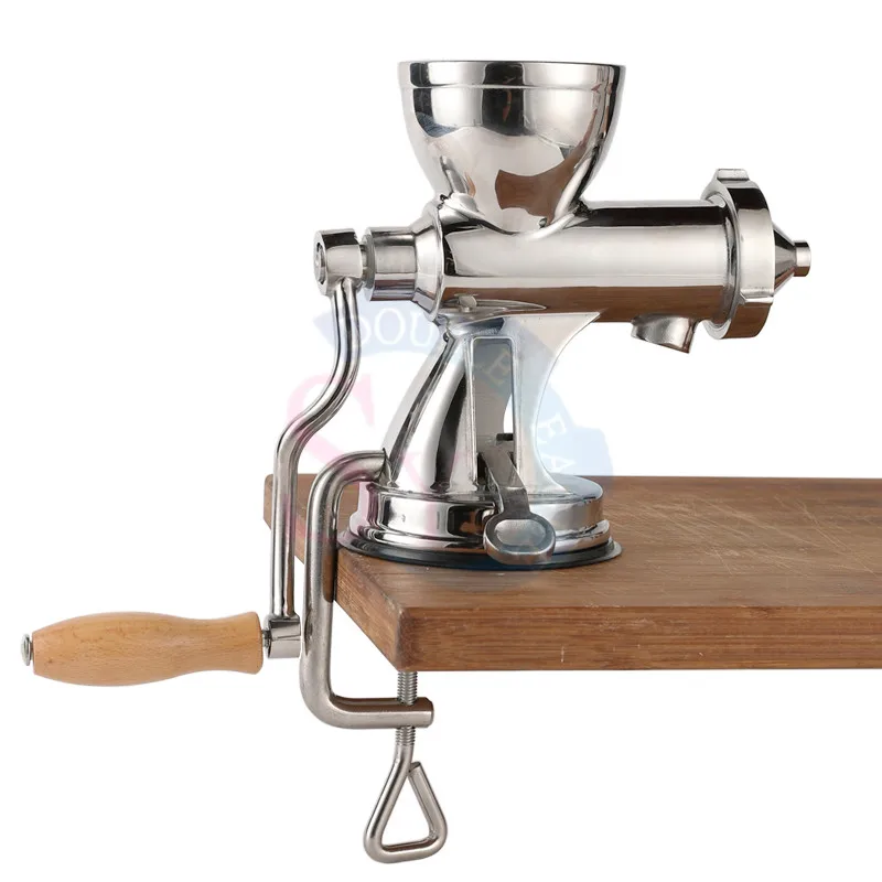 Медленная соковыжималка для пшеничной травы, ручной шнек из нержавеющей стали, медленная соковыжималка для фруктов, пшеничной травы, овощей, апельсинового сока, машина