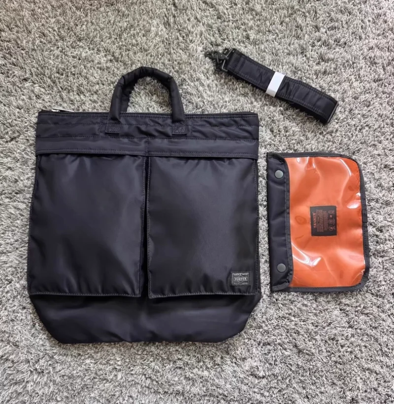 

Porter TANKER HELMET BAG Large Capacity Outdoor Nylon Tote Bag Waterproof Travel Handbag for Men Women Gym Sports Shopping Bag