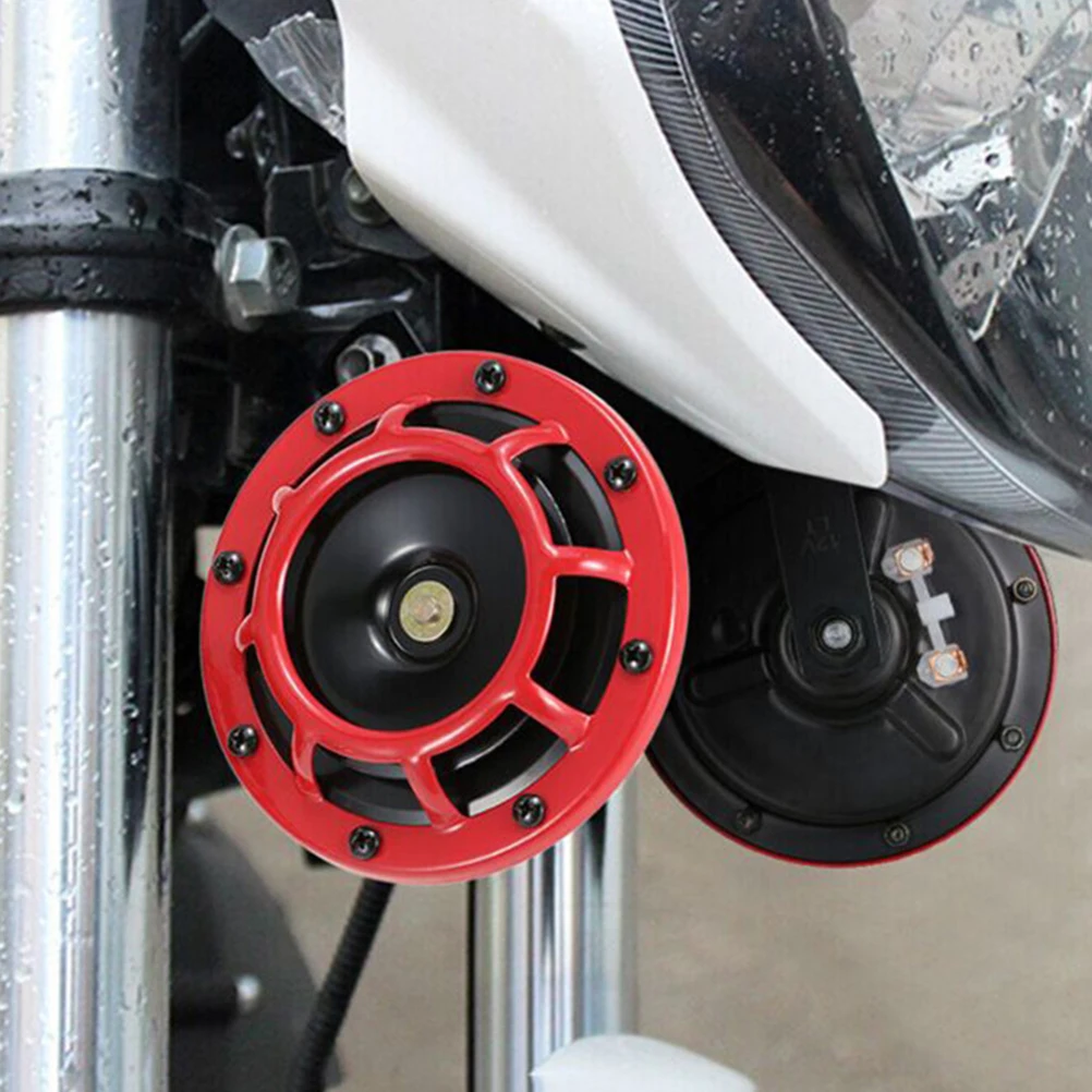 

2 Pcs Dual Trumpet Electric Horn Car Stereo Speakers Loud Sound Universal Kit for Trucks Cars Motorcycles Waterproof