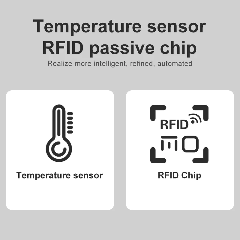 10pcs UHF RFID tag UHF RFID reader Fully Passive Temperature Sensor Tag For cold chain logistics